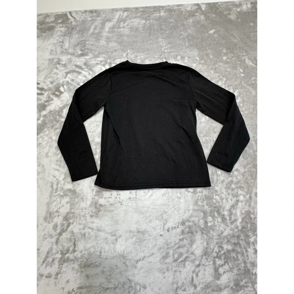 Cat & Jack Shirt Boys Medium Long Sleeve‎ Sleep Sleep Play Black Crew Neck EUC